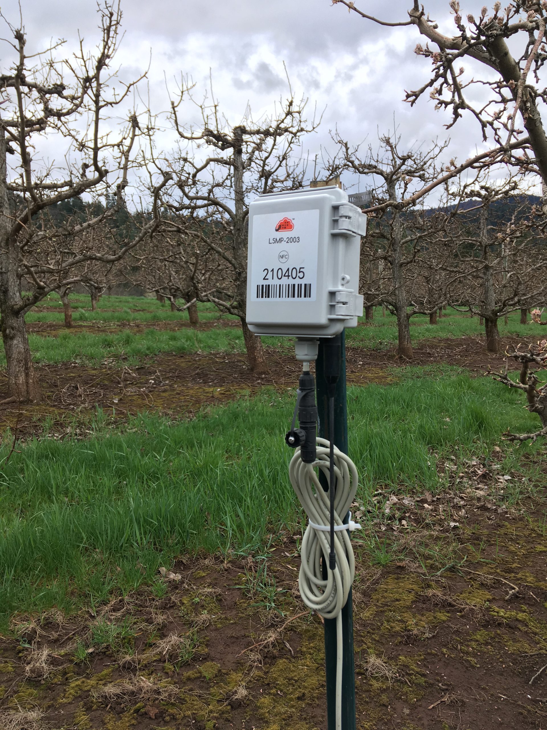 orchard soil moisture monitoring telemetry with Zenseio LSMP